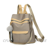 Retro Large Capacity Backpack Women Oxford Rucksack