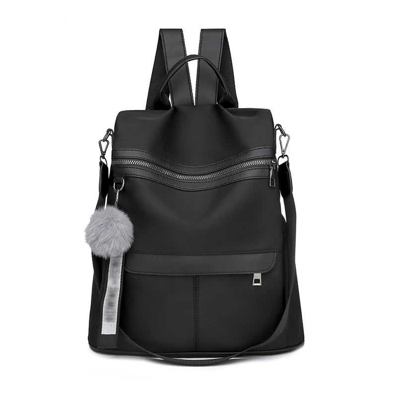 Retro Large Capacity Backpack Women Oxford Rucksack