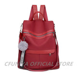 Retro Large Capacity Backpack Women Oxford Rucksack