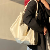 Leather Shoulder Bag Large Capacity Handbag