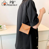 Retro Leather Rhinestone Crossbody Bag for Women