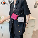 Retro Leather Rhinestone Crossbody Bag for Women