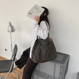 Leopard Shoulder Bag Women Large Capacity Handbag Female Shopping Tote Bag