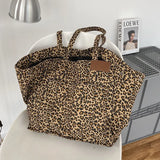 Leopard Shoulder Bag Women Large Capacity Handbag Female Shopping Tote Bag