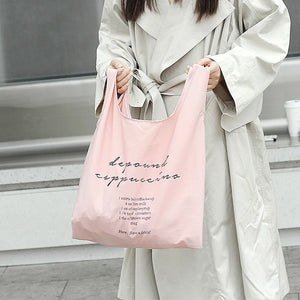 Retro Literary Canvas Bag Women Shoulder Bag Shopping Bag Shopper Ladies