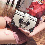 Retro Lock Small Bag Women's Chain Shoulder Bag Messenger Bag