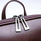Retro High Leather Backpack Large Capacity School Shoulder Bags