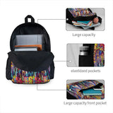 Retro Mansion Collage Backpacks Men's & Women's School Bags