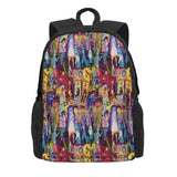 Retro Mansion Collage Backpacks Men's & Women's School Bags