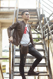 Retro Men Leather Coffee Shoulder Mochila Bag Cigarette Travel Pouch