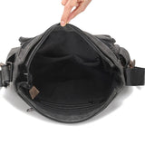 Retro Men's Briefcase PU Leather Laptop Bag