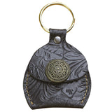 Vintage Men's Leather Key Organizer Bag Keychain Holder Chain