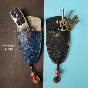 Men's Smart Key Wallet Leather Key Pocket Organizer