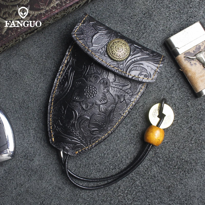 Men's Smart Key Wallet Leather Key Pocket Organizer