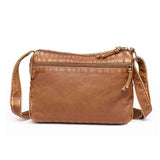 Retro Messenger Bag Women Soft PU Leather Shoulder Purse Zip Pocket Coin Handbag