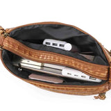 Retro Messenger Bag Women Soft PU Leather Shoulder Purse Zip Pocket Coin Handbag