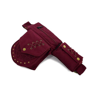 Retro Metal Waist Bag Purse Multifunctional Mobile Phone Storage Bag