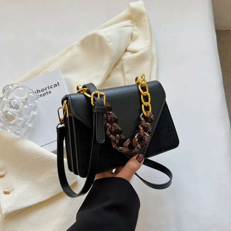 Retro Mini Flap Shoulder Bags Winter Trends Chain Handbags Purses Crossbody Bag