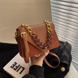 Retro Mini Flap Shoulder Bags Winter Trends Chain Handbags Purses Crossbody Bag