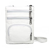 Retro Mini Women Shoulder Bag Brown PU Leather Handbag Multi-pockets