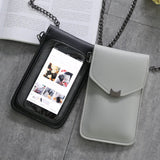 Retro Mobile Phone Mini Bags Small Clutches Shoulder Bag PU Leather Women Handba