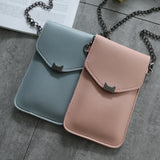 Retro Mobile Phone Mini Bags Small Clutches Shoulder Bag PU Leather Women Handba