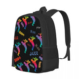 Retro Music Pop Art Backpack Jazz Musicians Student Travel Backpack