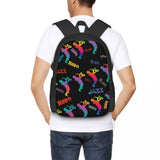 Retro Music Pop Art Backpack Jazz Musicians Student Travel Backpack