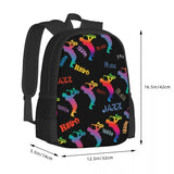 Retro Music Pop Art Backpack Jazz Musicians Student Travel Backpack