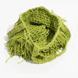 Retro NATIONAL Style Tassel Bag Large Capacity Shoulder Woven Bag