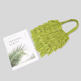 Retro NATIONAL Style Tassel Bag Large Capacity Shoulder Woven Bag