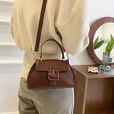 Retro PU Leather Crossbody Bag Small Handbag Female Shoulder Messenger