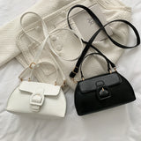 Retro PU Leather Crossbody Bag Small Handbag Female Shoulder Messenger