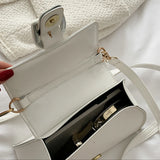 Retro PU Leather Crossbody Bag Small Handbag Female Shoulder Messenger