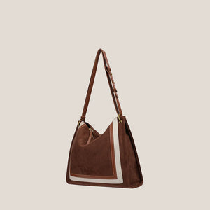 Nubuck Leather Crossbody Shoulder Bag for Women