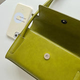 Retro Oil Wax Leather Women Shoulder Bags Ladies Large Underarm Bag
