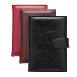 Retro Oil-wax Complex Buckle Leather Passport Cover RFID Blocking