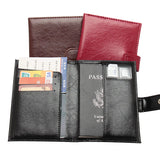Retro Oil-wax Complex Buckle Leather Passport Cover RFID Blocking