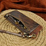 Retro Leather Organizer Travel Checkbook Wallet Purse Clutch Men ck001