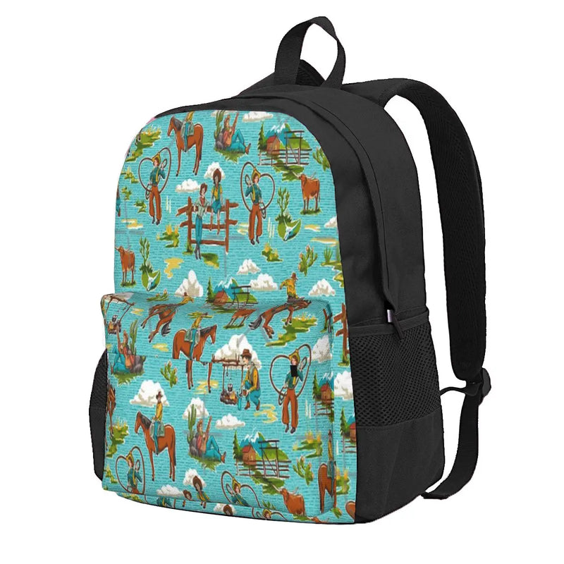 Vintage Western Cowboy Backpack for Men and Women