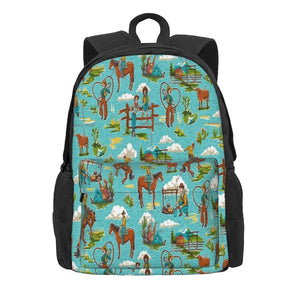 Vintage Western Cowboy Backpack for Men and Women