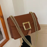 Retro PU Leather Flap Crossbody Bag for Women Totes Handbag