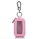 Retro PU Leather Double Pocket Mini Wallet Key Holder