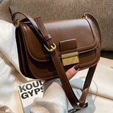 Vintage PU Leather Square Phone Bag