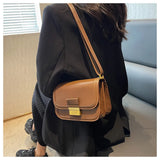 Vintage PU Leather Square Phone Bag