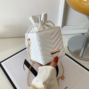 Plaid Pattern Crossbody Bags Retro PU Leather Mini Female Messenger Bags