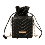Plaid Pattern Crossbody Bags Retro PU Leather Mini Female Messenger Bags