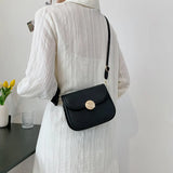 Retro PU Leather Women Crossbody Bag Small Square Shoulder Bags