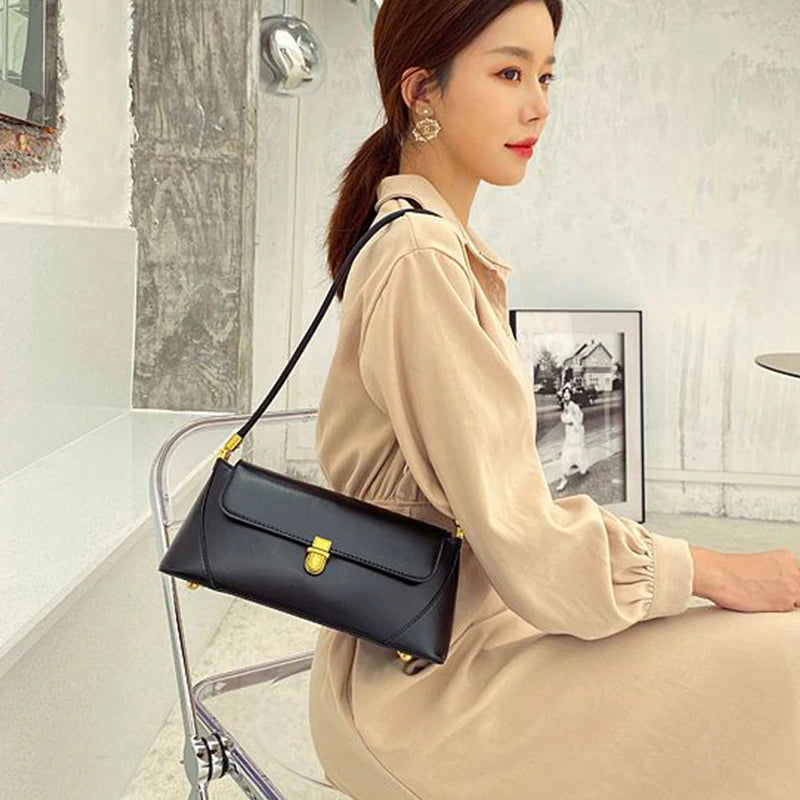 Vintage PU Leather Shoul...