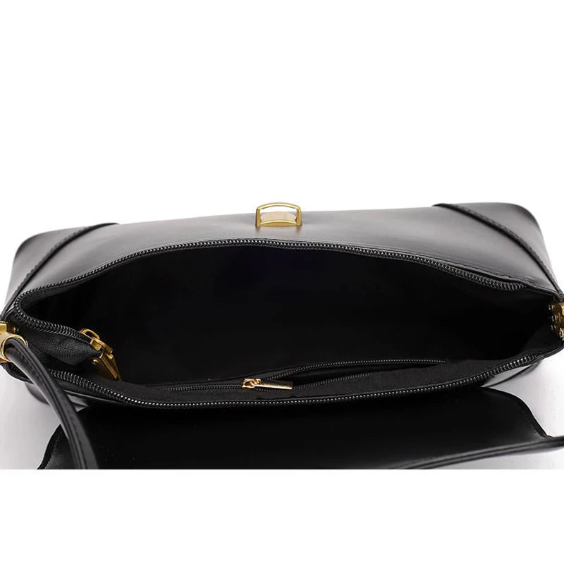 Vintage PU Leather Shoul...